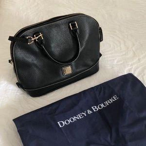 Dooney & Bourke Black Pebbled Leather Handbag